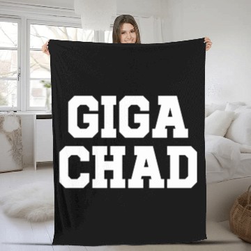 Discover Dank And Meme Giga Chad Blue Small Fleece Blankets