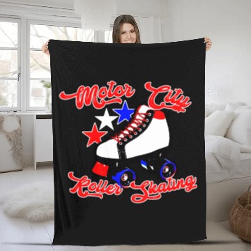Discover Motor City Roller Skating Warren Mi Fleece Blankets