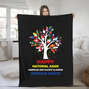Discover National Asian American Pacific Islander Heritage Fleece Blankets