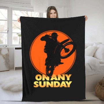 Discover On Any Sunday Fleece Blankets