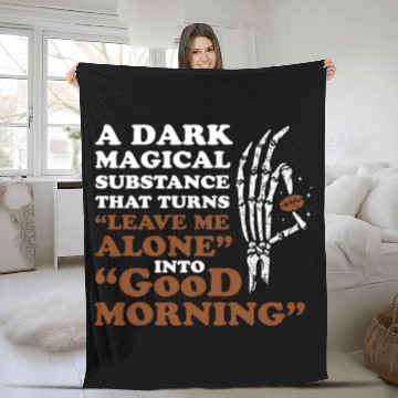 Discover Coffee Morning Caffeine Beans Espresso Coffee Fleece Blankets