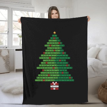 Discover Binary Tree Computer Programmers And Geek Fleece Blankets