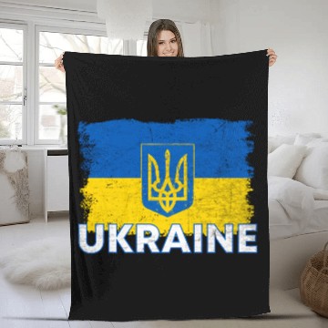 Discover Ukrainian Flag Ukraine Flag Ukraine Fleece Blankets