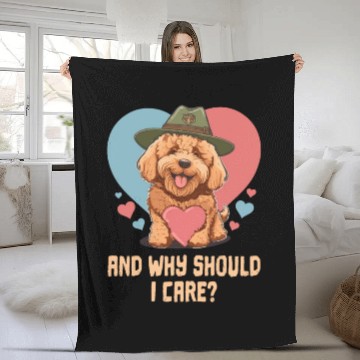 Discover And Why Should I Care Goldendoodle Dog Dad Doodle Fleece Blankets