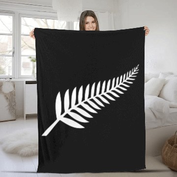 Discover New Zealand Silver Fern Kiwi Pride Fleece Blankets