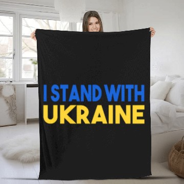 Discover Ukraine Flag I Stand With Ukraine Mens Fleece Blankets