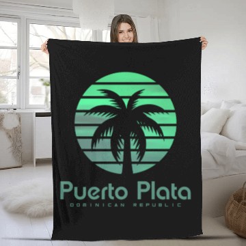 Discover Puerto Plata Dominican Republic Fleece Blankets