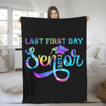 Discover My Last First Day Senior Class Of 2023 s Back to S Fleece Blankets