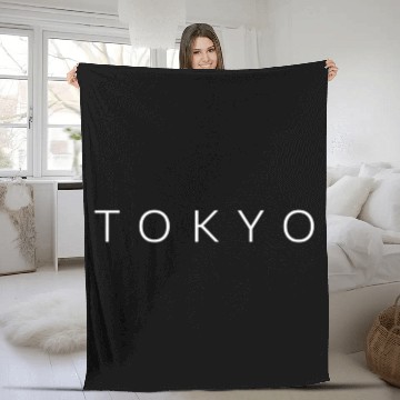 Discover Tokyo Fleece Blankets
