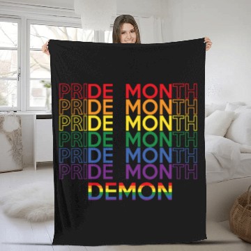 Discover Pride Month Demon Fleece Blankets