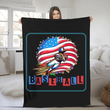 Discover American Game How Baseball Became a National Icon Fleece Blankets