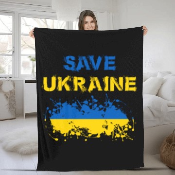 Discover Save Ukraine Ukranian Fleece Blankets