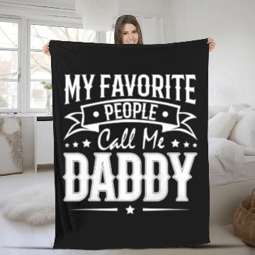 Discover Wo My Favorite People Call Me Daddy Vintage Fleece Blankets