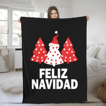 Discover Merry Peruvian Tree Peru Flag Feliz Navidad Fleece Blankets