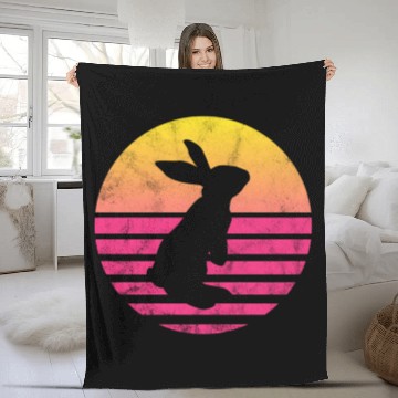Discover Rabbit Fleece Blankets