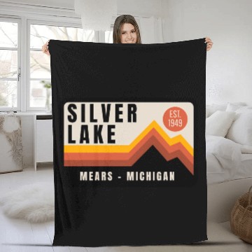 Discover Silver Lake Sand Dunes Fleece Blankets