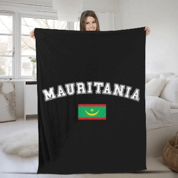 Discover Mauritania Flag Sport Competition Pride Vacation Fleece Blankets
