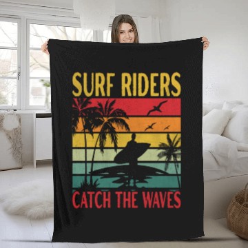 Discover SURF RIDERS Fleece Blankets