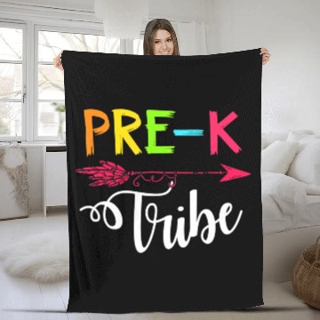 Discover Team Pre K Teacher Tribe Back To School Fleece Blankets