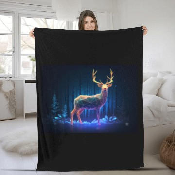 Discover Neon Wilderness Fleece Blankets