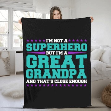 Discover Superhero Great Grandpa Fleece Blankets