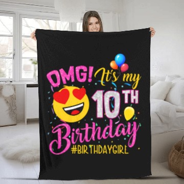 Discover Omg It'S My 10Th 10 Fleece Blankets