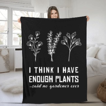 Discover Gardener Gardening Plant Earth Day Fleece Blankets
