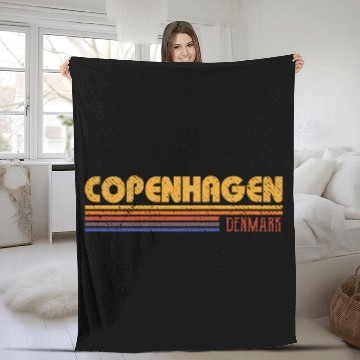 Discover Copenhagen Denmark Fleece Blankets