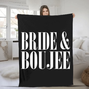 Discover Bride And Boujee Bachelorette Party Wedding Fleece Blankets