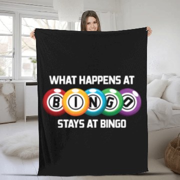 Discover What Happens At Bingo Stays At Bingo Lucky Bingo Fleece Blankets
