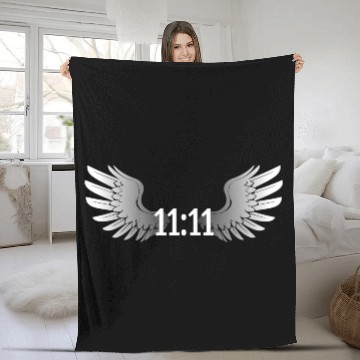 Discover 1111 Synchronicity Angel Number Manifestation Nume Fleece Blankets