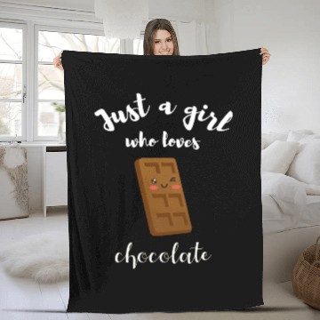Discover Chocolate Humor Chocolate Fleece Blankets