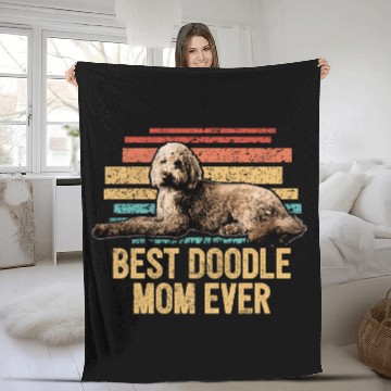 Discover Best Doodle Mom Ever Goldendoodle Dog Mom Doodle Fleece Blankets