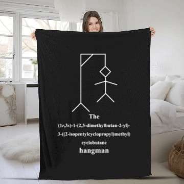 Discover Molecule Iupac Joke Game Meme Organic Chemistry Fleece Blankets