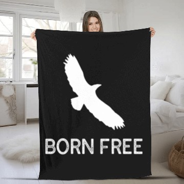 Discover Born Free Flying Eagle Fleece Blankets
