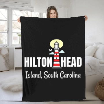 Discover Hilton Head Island South Carolina Fleece Blankets