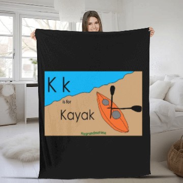 Discover K k is for Kayak Fleece Blankets