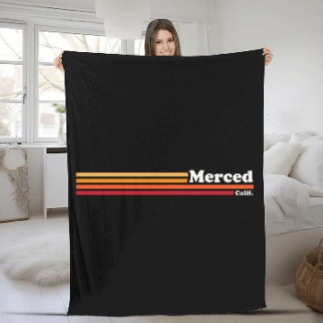 Discover 1980S Style Merced California Fleece Blankets