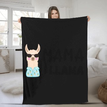 Discover mama llama Fleece Blankets