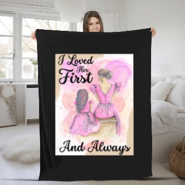 Discover Mother Of The Bride, Loved Her First and Always Fleece Blankets