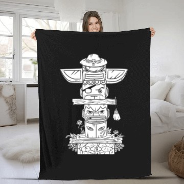 Discover Totem Street Fighter Shadaloo Fleece Blankets
