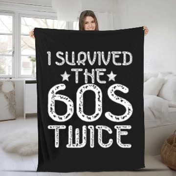 Discover I Survived The Sixties 60S Twice Fleece Blankets