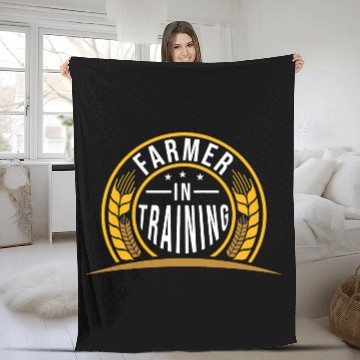 Discover Farmer Farm Tractor Farming Agriculture Farmer In Fleece Blankets
