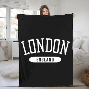 Discover London College Style London England Fleece Blankets