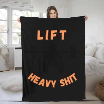 Discover Bodybuilding Lift Heavy Shit Gym Fleece Blankets