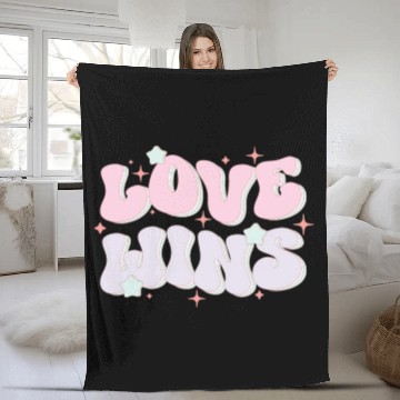 Discover Love Wins, LGBT Pride Month Fleece Blankets