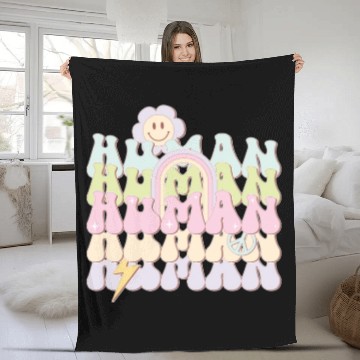 Discover Human Rainbow, LGBT Pride Month Fleece Blankets