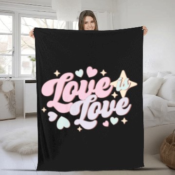 Discover Love Is Love, LGBT Pride Month Fleece Blankets