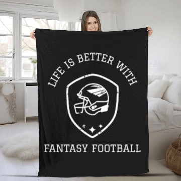 Discover Life is Better with Fantasy Football Fleece Blankets
