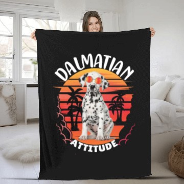 Discover Dalmatian Attitude sweet Fleece Blankets